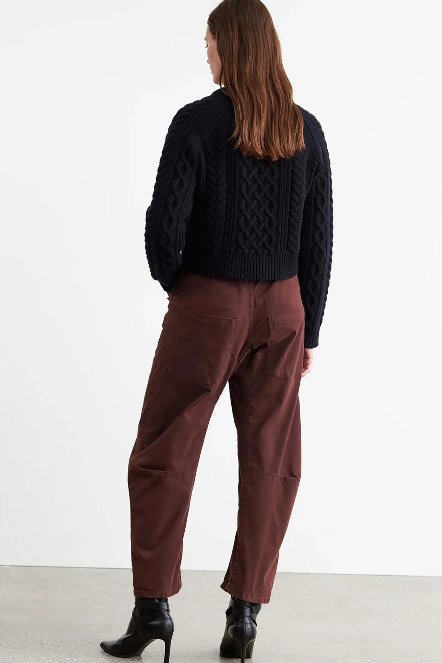 Discount NILI LOTAN SHON PANT Oxblood