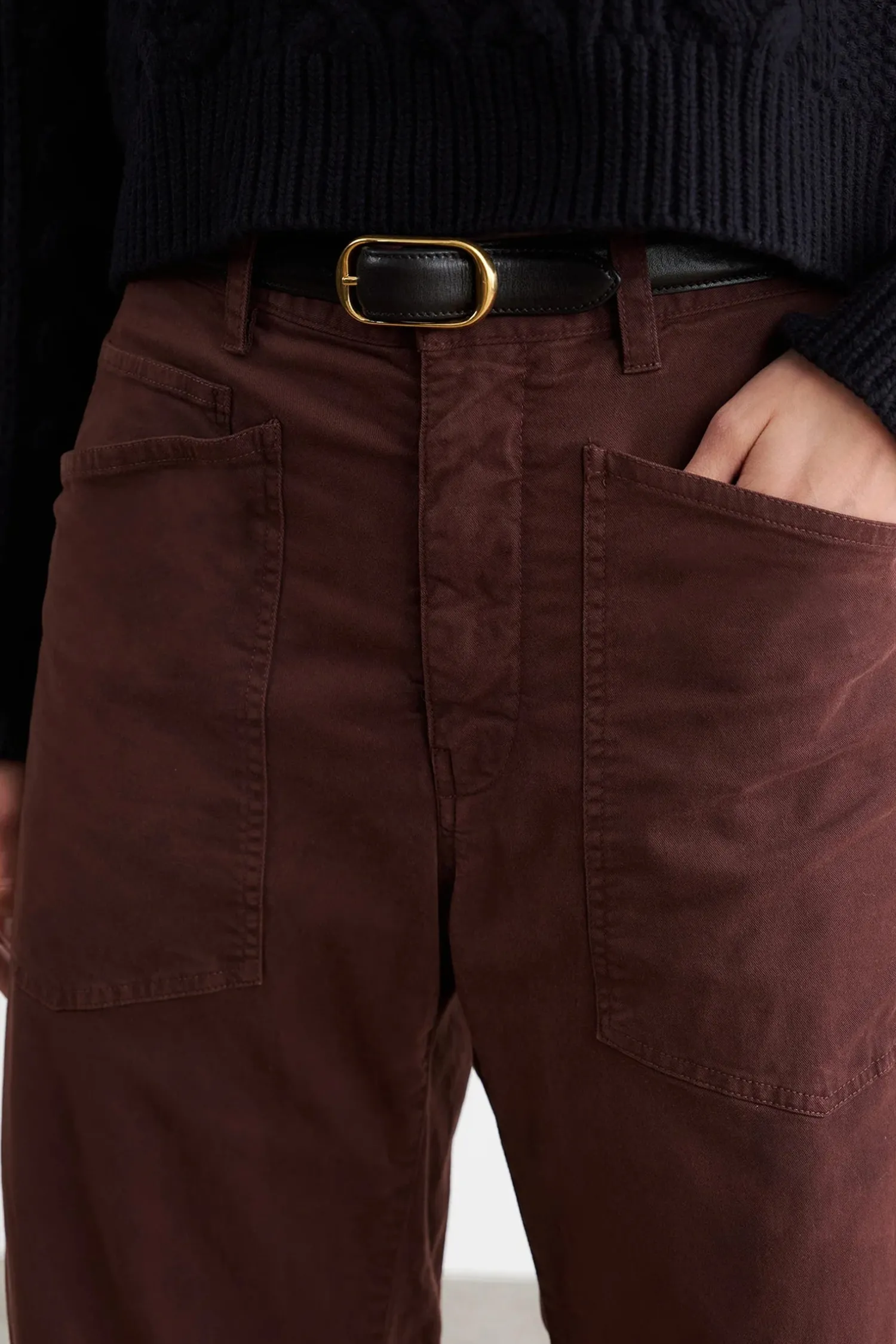 Discount NILI LOTAN SHON PANT Oxblood