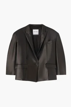 Store THE ATTICO SHORT COAT Black