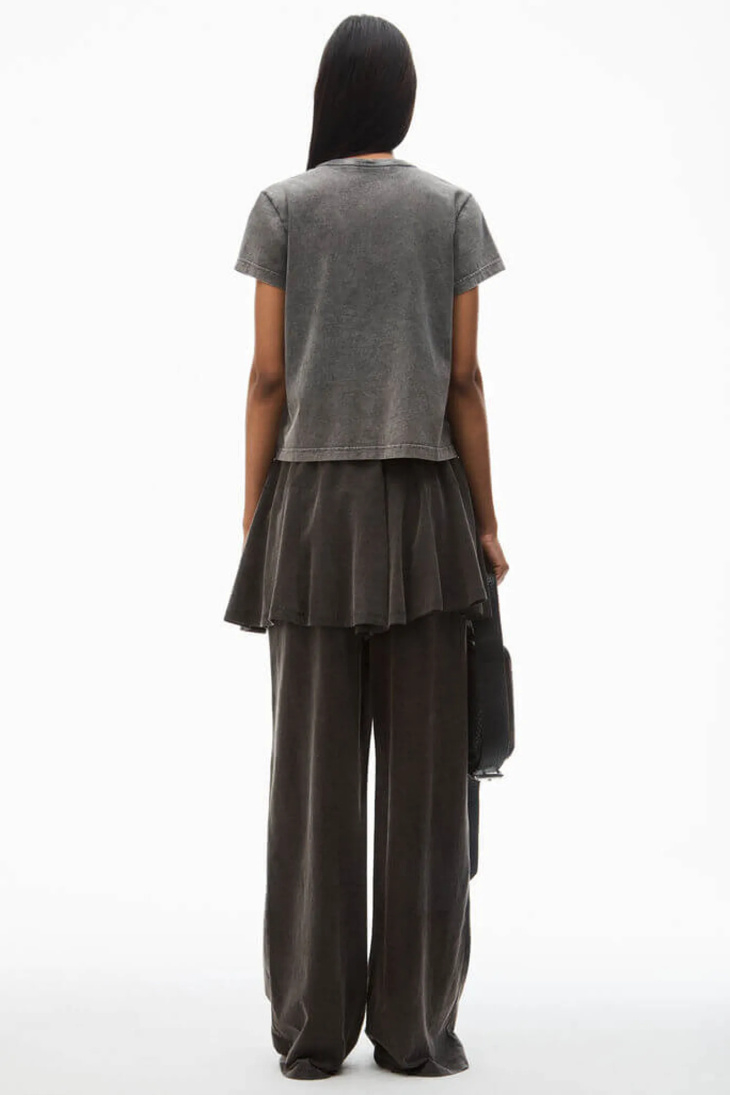 Outlet ALEXANDERWANG.T SHRUNKEN TEE WITH BLADE LOGO