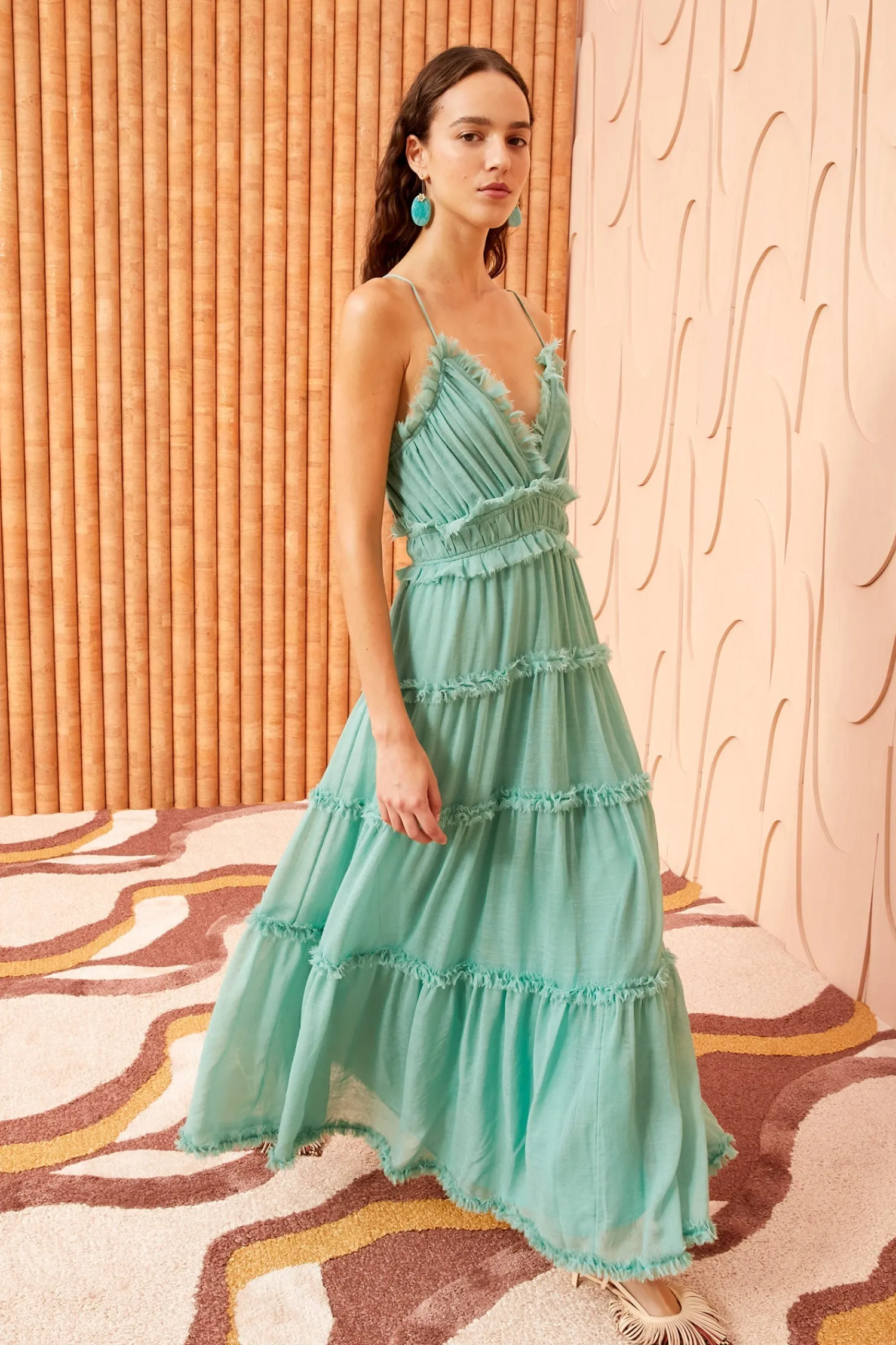 Hot ULLA JOHNSON SHYLA GOWN SeaGlass