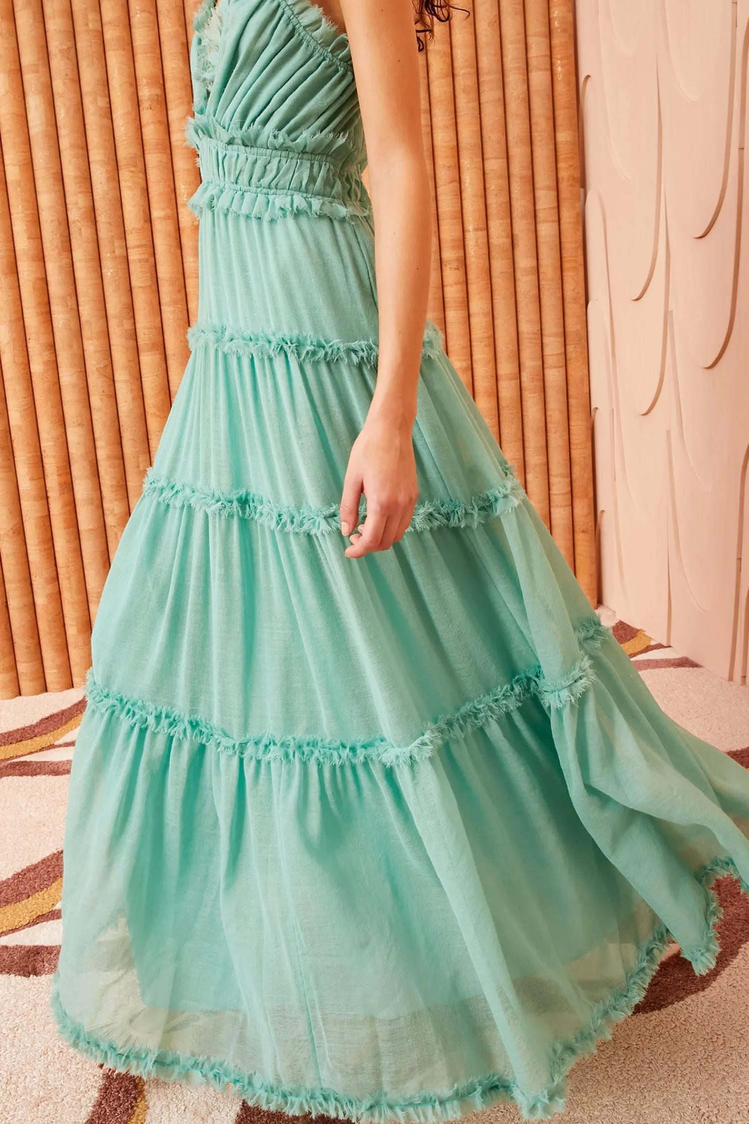 Hot ULLA JOHNSON SHYLA GOWN SeaGlass