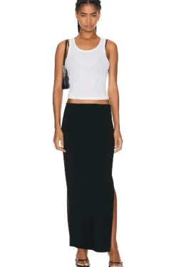 Cheap NORMA KAMALI SIDE SLIT LONG SKIRT