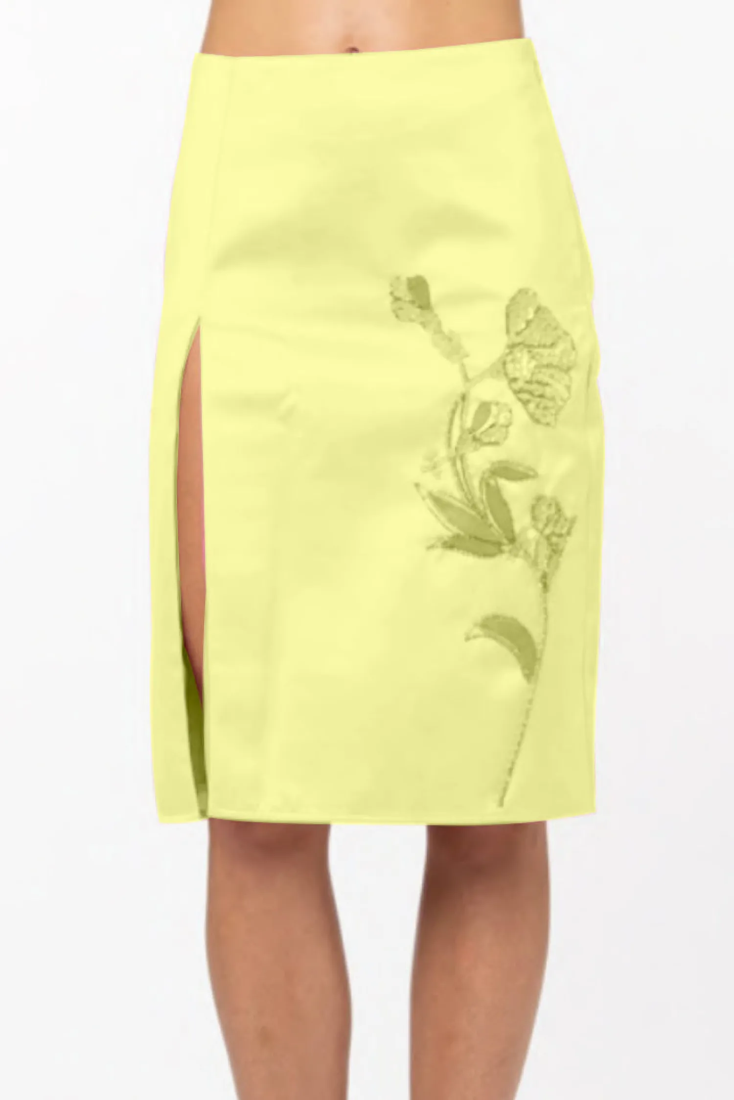 Hot DES PHEMMES SIDE SLIT LONGUETTE Lemonade