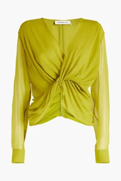Sale CHRISTOPHER ESBER SILK SPRINGS TWIST FRONT TOP Limade