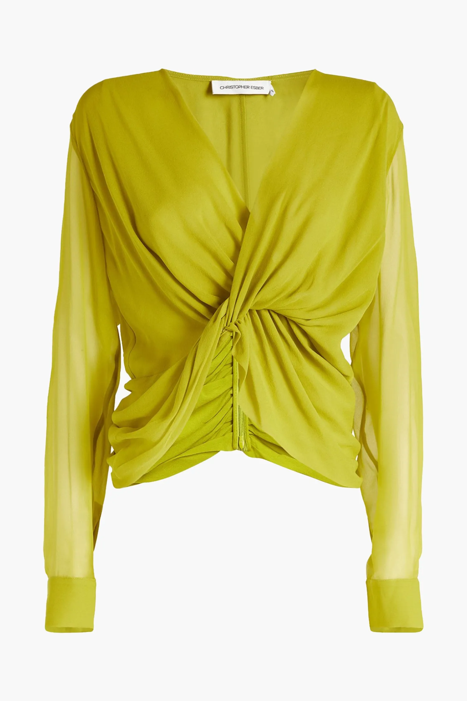 Sale CHRISTOPHER ESBER SILK SPRINGS TWIST FRONT TOP Limade