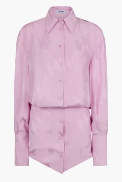 Clearance THE ATTICO SILVYE MINI DRESS SugarPink
