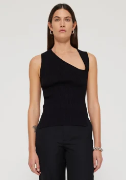 Fashion RÓHE SLANTED NECKLINE TANKTOP
