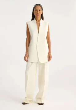 Outlet RÓHE SLEEVELESS WOOL-BLEND BLAZER