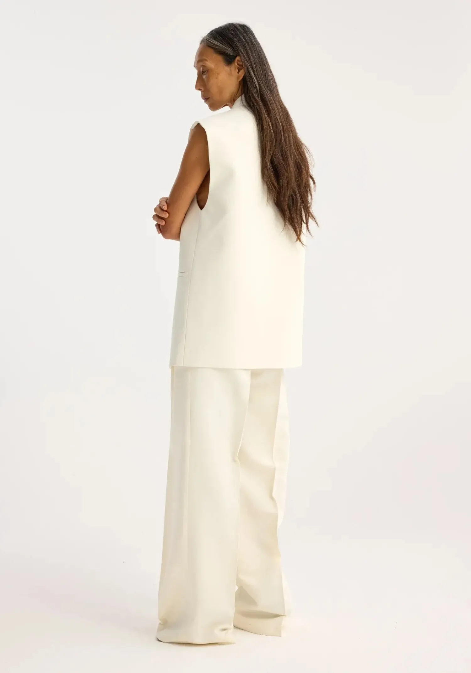 Outlet RÓHE SLEEVELESS WOOL-BLEND BLAZER