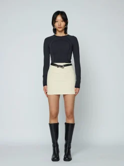 New WYNN HAMLYN SOPHIA MINI SKIRT Bone