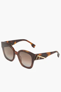 Best FENDI SQUARE ACETATE SUNGLASSES