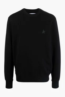 Online Golden Goose STAR ATHENA CREWNECK SWEATSHIRT Black