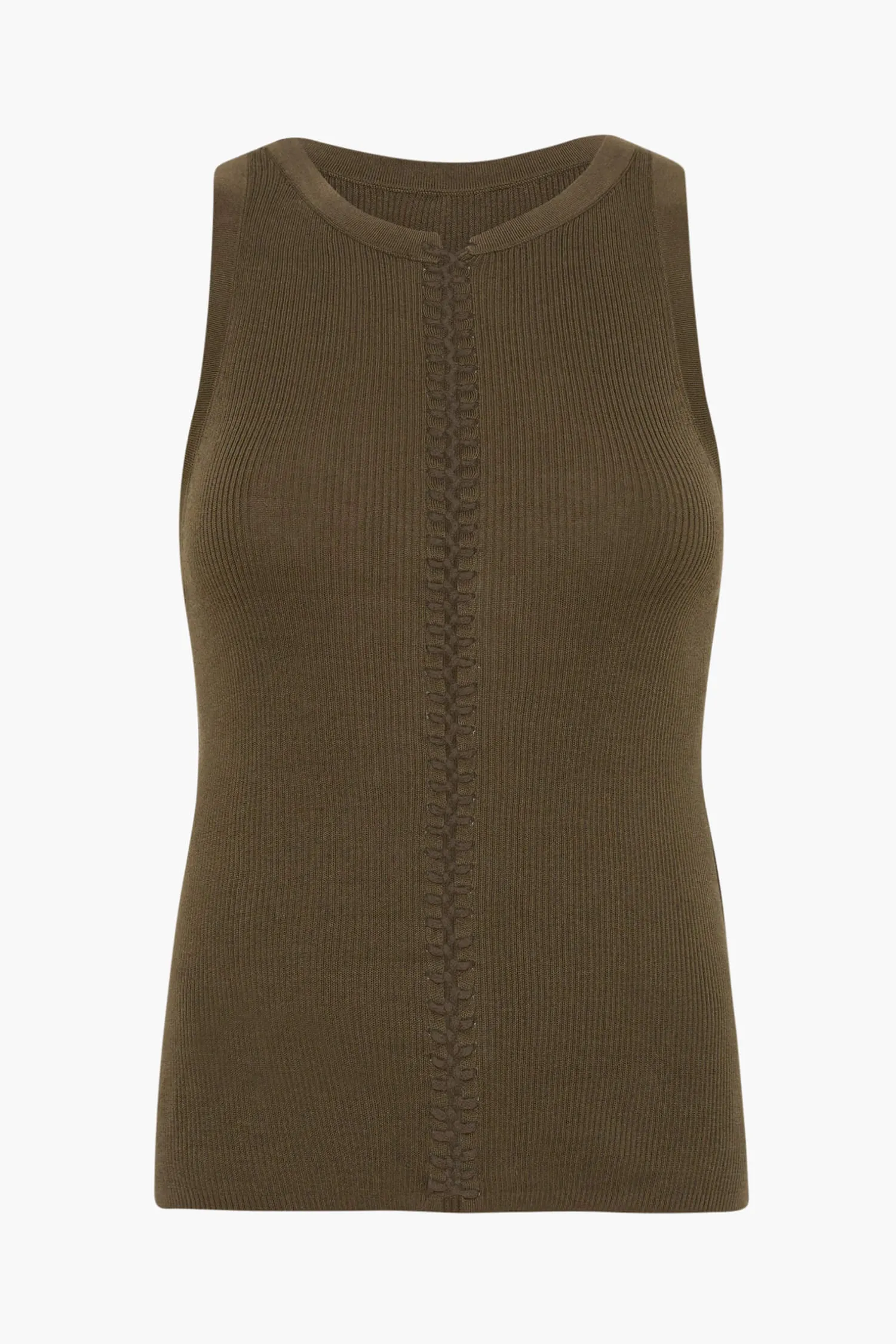 Cheap ST. AGNI STITCH DETAIL TANK Kelp