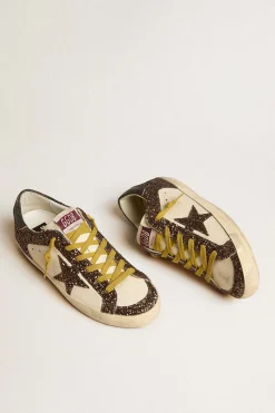 Shop GOLDEN GOOSE SUPER-STAR SNEAKER White/Brown
