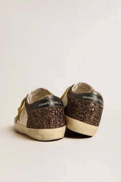 Shop GOLDEN GOOSE SUPER-STAR SNEAKER White/Brown