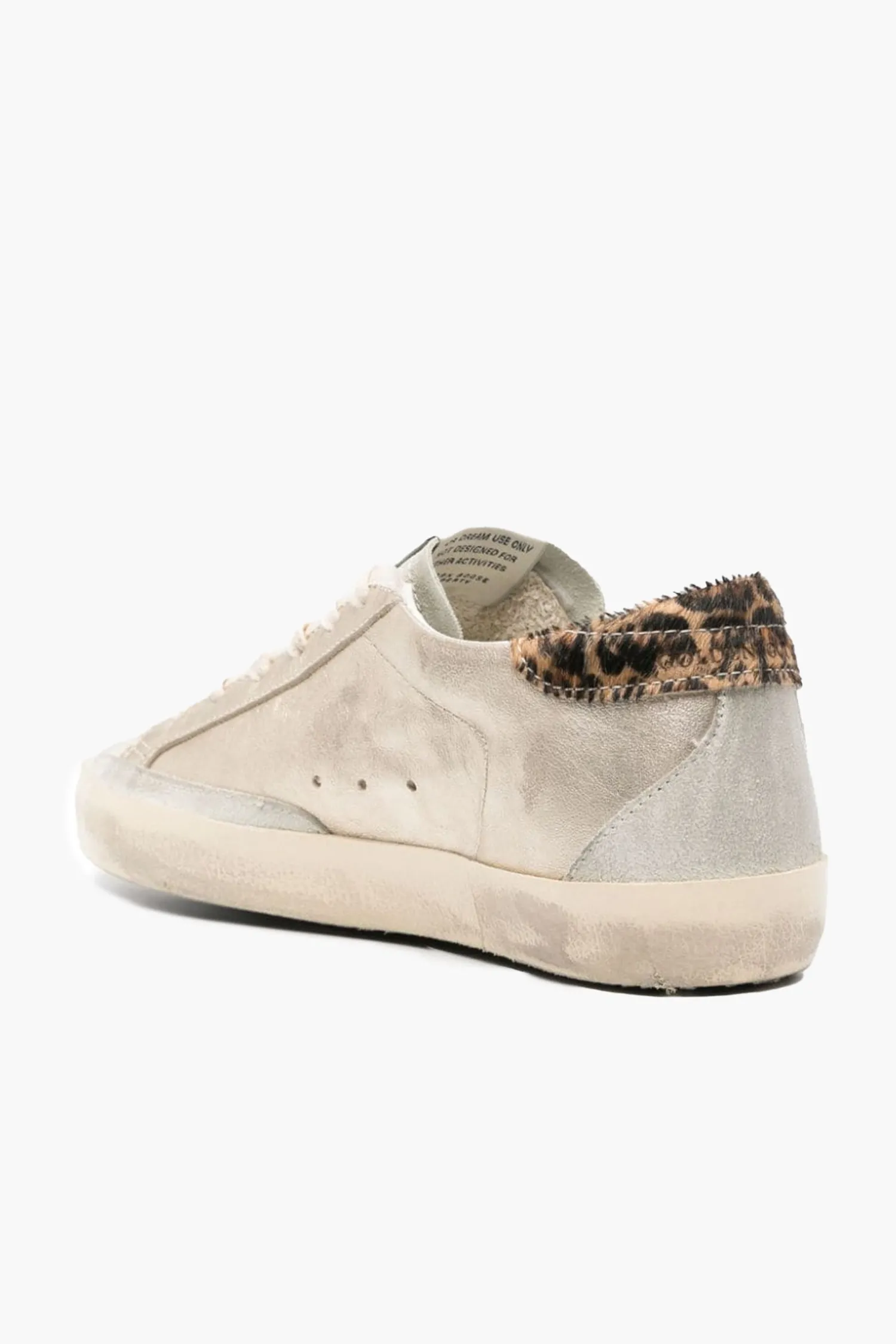 Outlet GOLDEN GOOSE SUPERSTAR SNEAKER Platinum/Ice/Beige/Brown/Leo