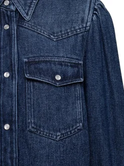 Flash Sale ISABEL MARANT ÉTOILE TAHISSE FLUID DENIM SHIRT Blue