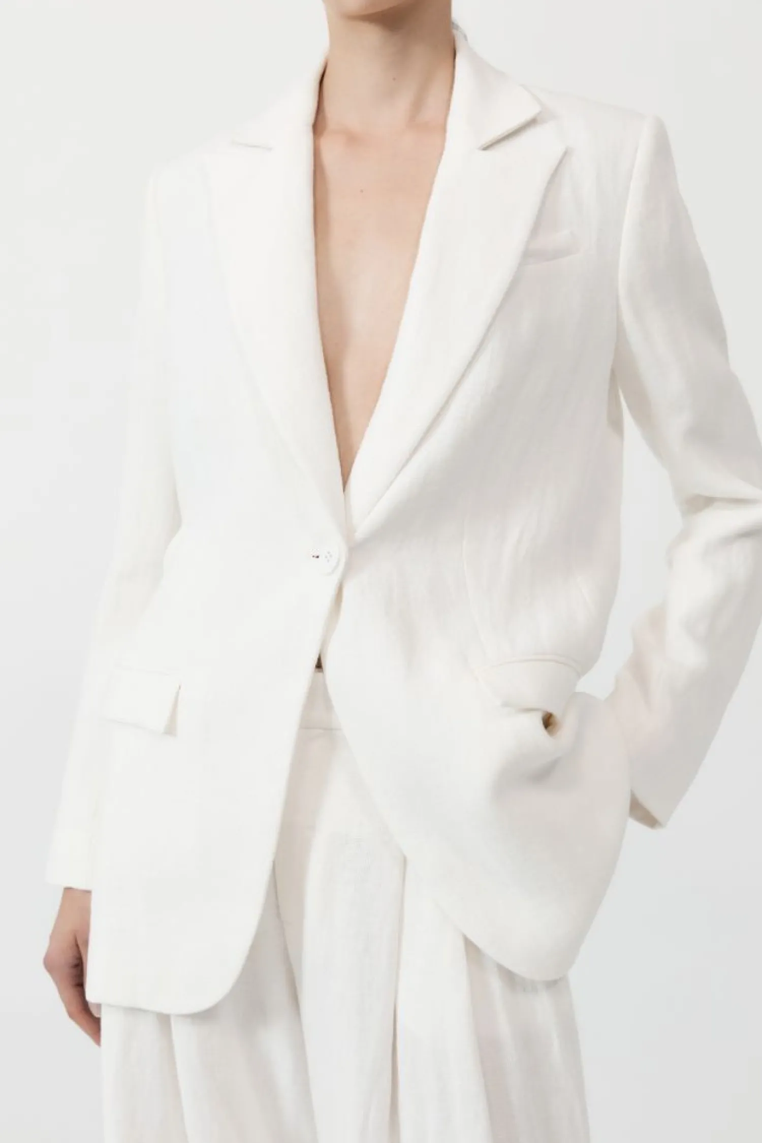Outlet ST. AGNI TAILORED LINEN BLAZER
