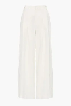 Outlet ST. AGNI TAILORED LINEN PANTS Ivory