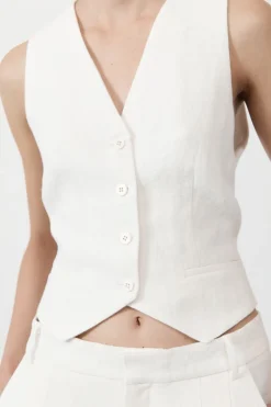 Online ST. AGNI TAILORED LINEN VEST