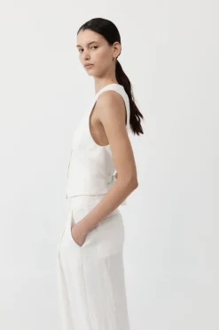 Online ST. AGNI TAILORED LINEN VEST