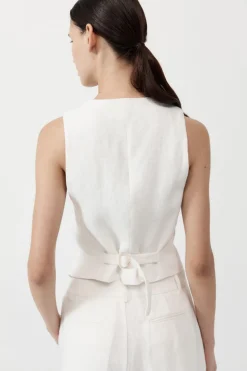Online ST. AGNI TAILORED LINEN VEST