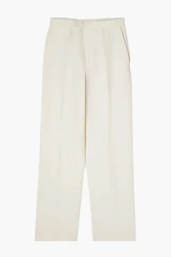Fashion RÓHE TAILORED WOOL TROUSERS Ivory