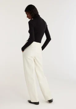 Fashion RÓHE TAILORED WOOL TROUSERS Ivory