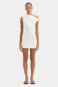 Sale SIR TAMARA KNOT MINI DRESS Ivory