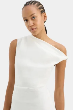 Sale SIR TAMARA KNOT MINI DRESS Ivory