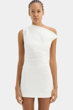 Sale SIR TAMARA KNOT MINI DRESS Ivory