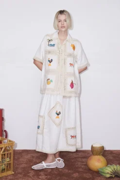 Online ALÉMAIS TEDDY SHIRT Cream