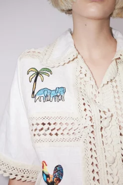 Online ALÉMAIS TEDDY SHIRT Cream