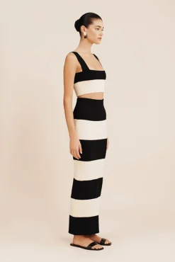 Discount POSSE THEO SKIRT Cream&Black