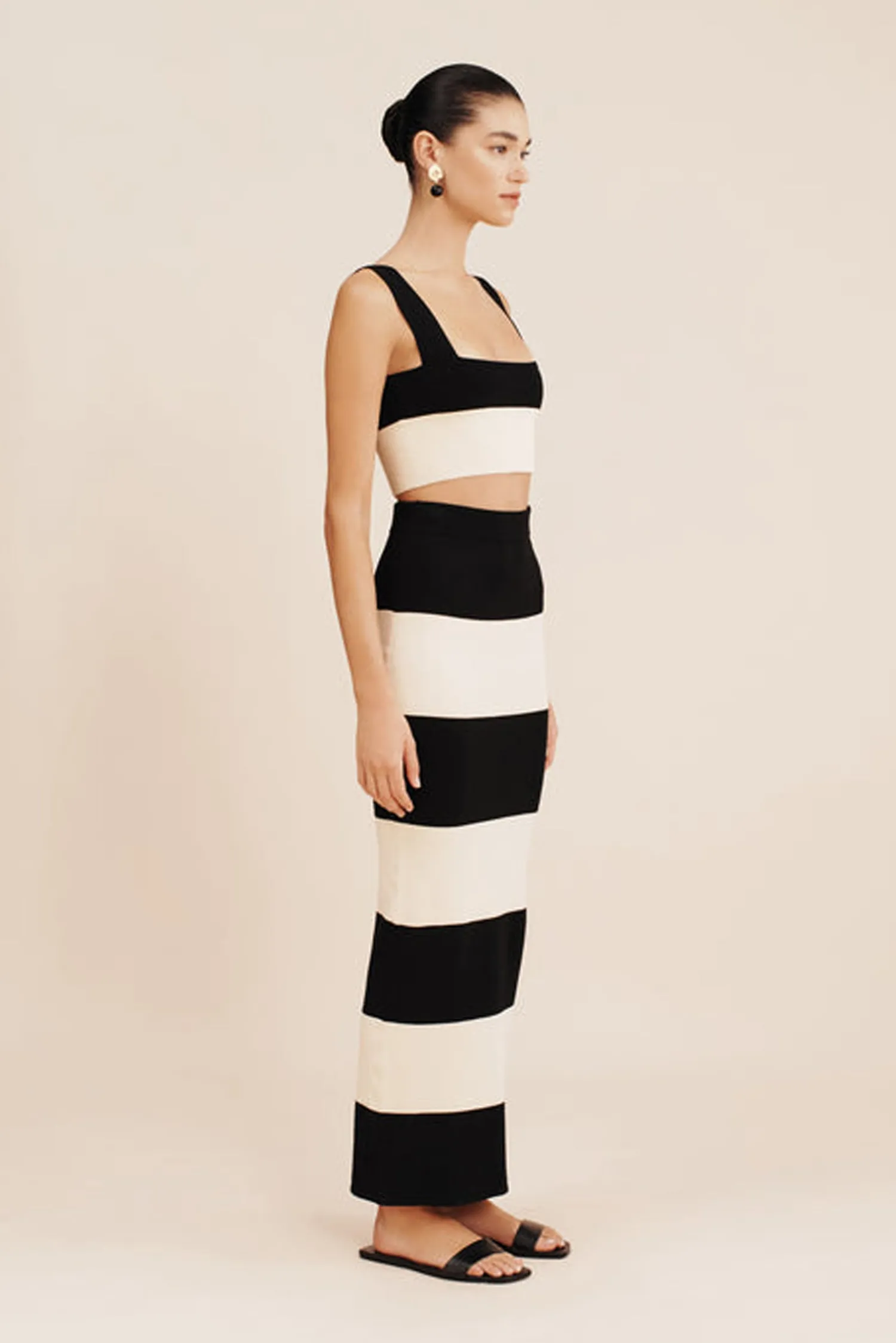 Discount POSSE THEO SKIRT Cream&Black