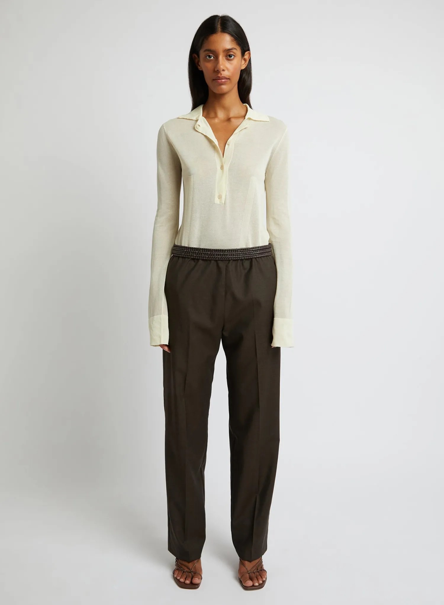 Cheap CHRISTOPHER ESBER TRINITY PANT Cocoa