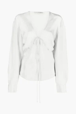 Online CHRISTOPHER ESBER TRIQUETRA FRONT TIE SHIRT White