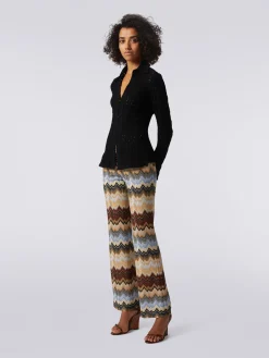Online MISSONI TROUSERS IrregularBrownMulticoloured