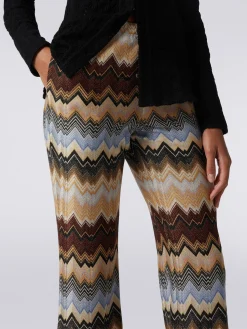 Online MISSONI TROUSERS IrregularBrownMulticoloured