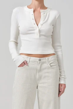 Hot CITIZENS OF HUMANITY VARRA HENLEY TOP Pashmina