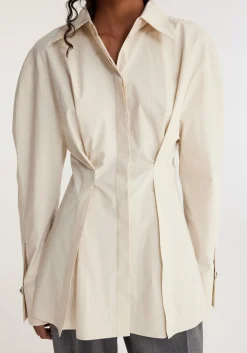 Hot RÓHE WAISTED POPLIN SHIRT Sand
