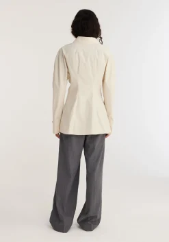 Hot RÓHE WAISTED POPLIN SHIRT Sand