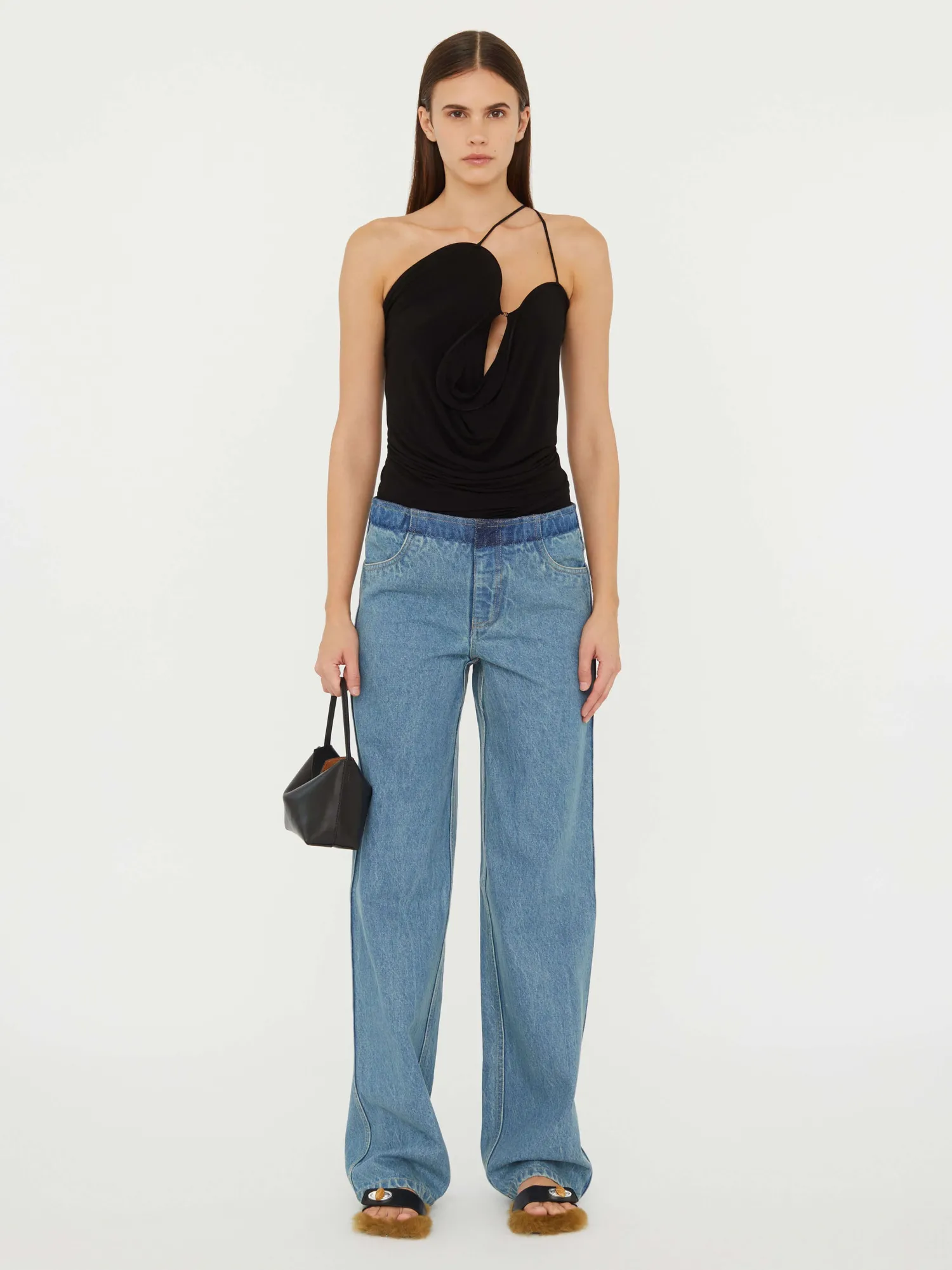 Shop CHRISTOPHER ESBER WAVE COIL TOP Black