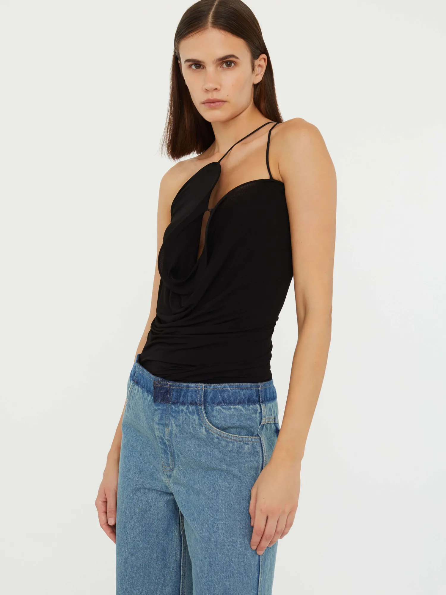 Shop CHRISTOPHER ESBER WAVE COIL TOP Black