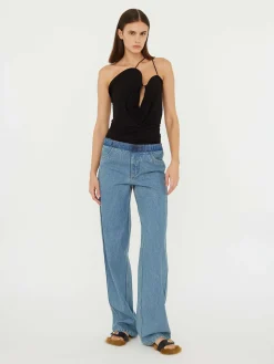 Shop CHRISTOPHER ESBER WAVE COIL TOP Black