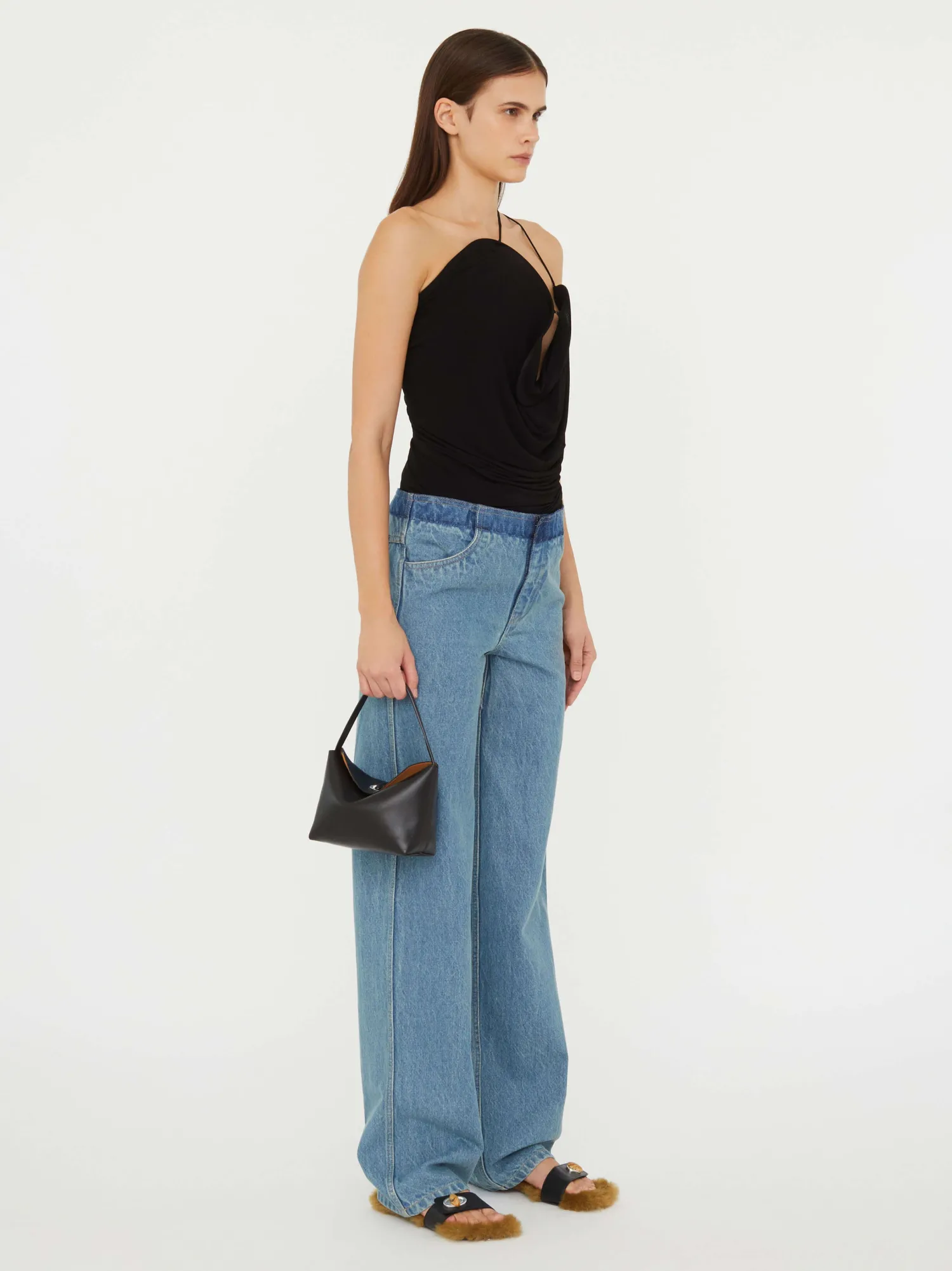 Shop CHRISTOPHER ESBER WAVE COIL TOP Black