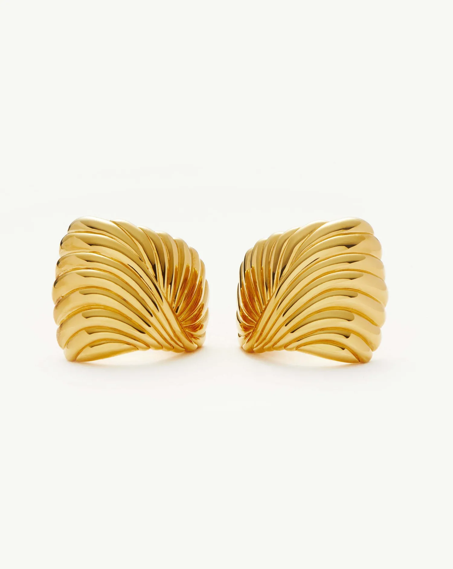 Clearance MISSOMA WAVY RIDGE RIPPLE OVERSIZED STUD EARRINGS