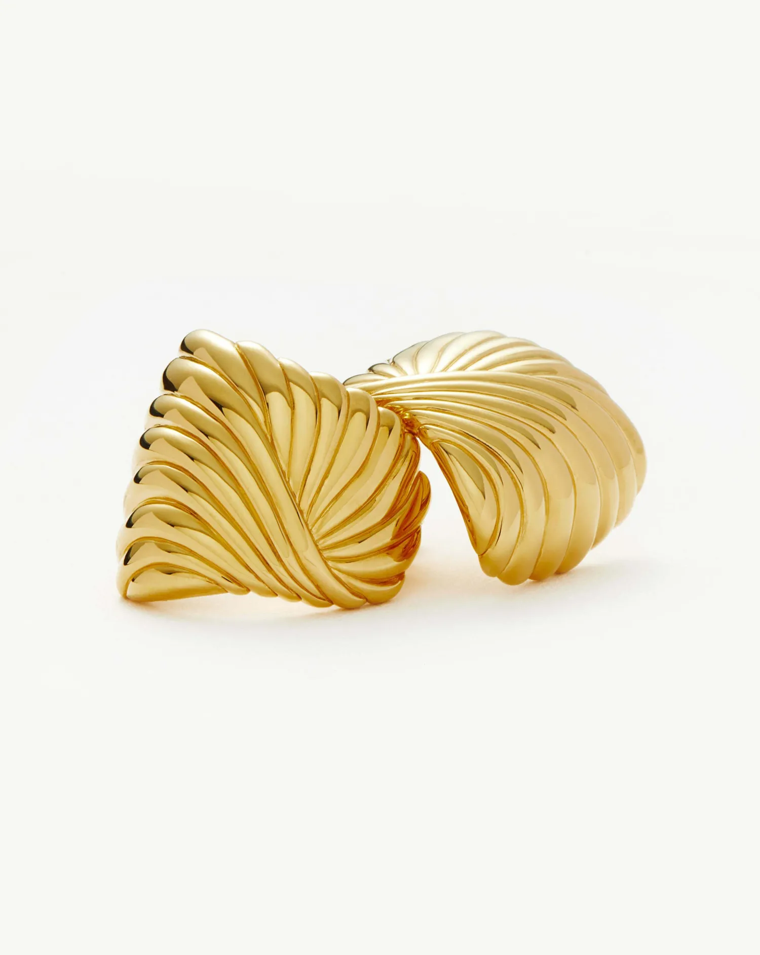 Clearance MISSOMA WAVY RIDGE RIPPLE OVERSIZED STUD EARRINGS