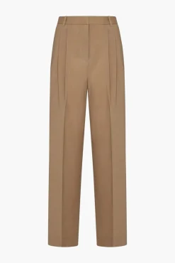 Clearance RÓHE WIDE LEG PLEATED TROUSERS Fawwn